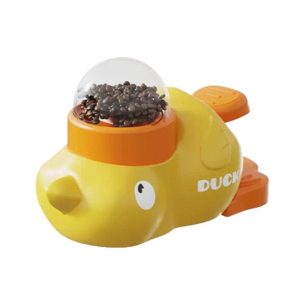 Pet dog automatic feeder cat self-sex toy snack freeze-dried feeding machine little yellow duck cat missed toys