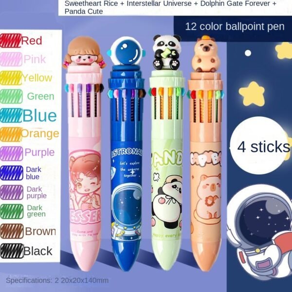 Twelve-color ballpoint pens