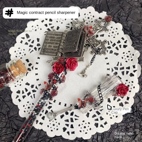 Dark style [Magic Contract] DIY notebook cutting pen knife exquisite unpacking tool engraving art knife
