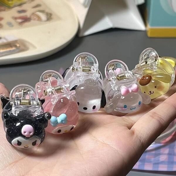 Mini side hair clip with top clamp